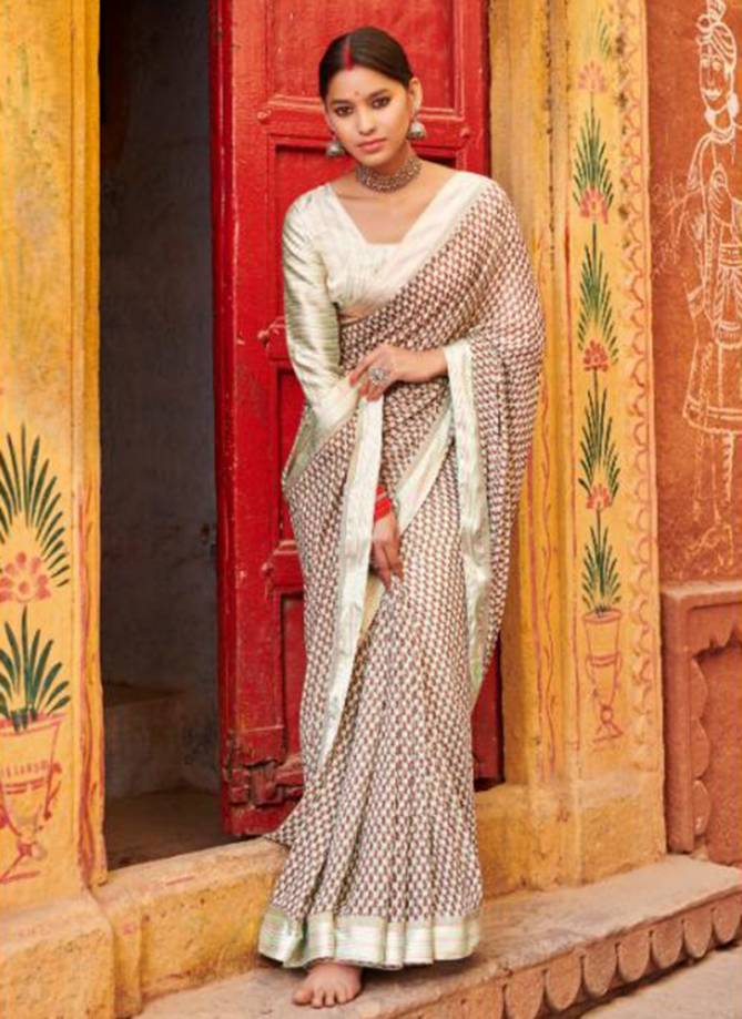 MINTORSI AADHYATMIK Fancy Latest Designer Festive Wear Weightless With Satin Lace Printed Saree Collection